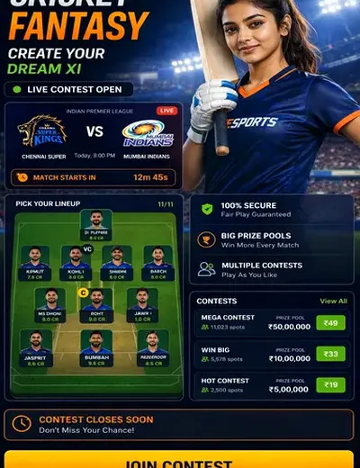 Hero11 (hero11 app) fantasy cricket & matchday visual 3